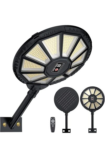 YACAISI Solar Street Lights Outdoor Waterproof, 8500K Solar Powered Lights Ou...