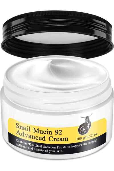 ALİVER Snail Mucin 92% Repair Cream 100g, Face Moisturizer Hydrating Repair F...