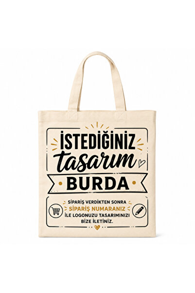 Kişiye Özel Baskılı Canvas Omuz Askılı Bez Çanta
