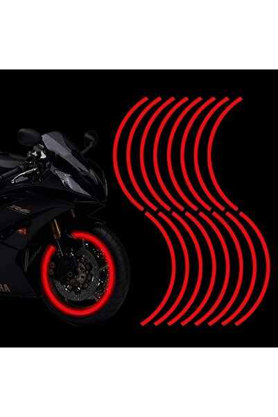 Yelajoy Reflective Rim Stickers, 16pcs 13'' Universal Decals for Motorcycle, ...