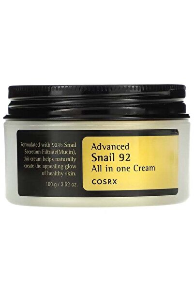 Cosrx Advanced Snail 92 All-In-One Cream Moisturizer Enriched With 92% Of Sna...
