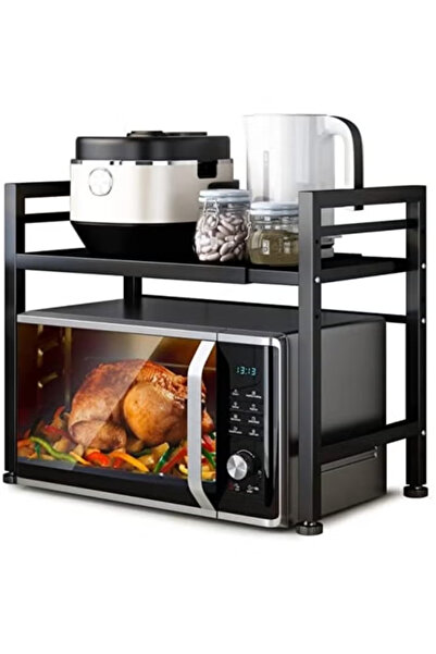 GGEROU Extendable Microwave Oven Rack,Microwave/Toaster Shelf Heavy Duty Stan...