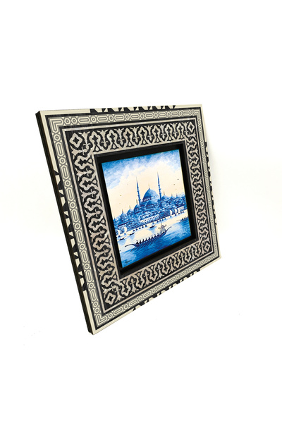 Sadrazam Eminönü New Mosque Printed 20X20 Mdf Anatolian Painting Krt-42