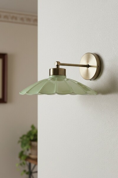 Bamyum Risso Mint Flat Body Sconce Metal Rustic E27 Single Cafe Boutique Lamp Lighting