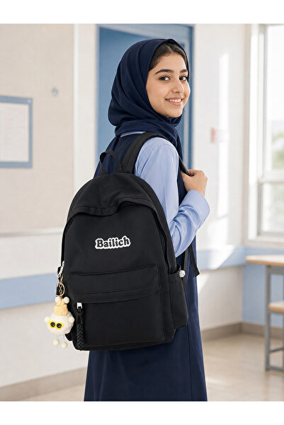 Take Two By Styli Solid Backpack with Zip Pocket