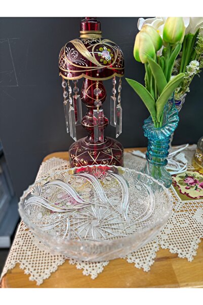 Paşabahçe Kesme Cam Şekerlik Gondol 26 cm