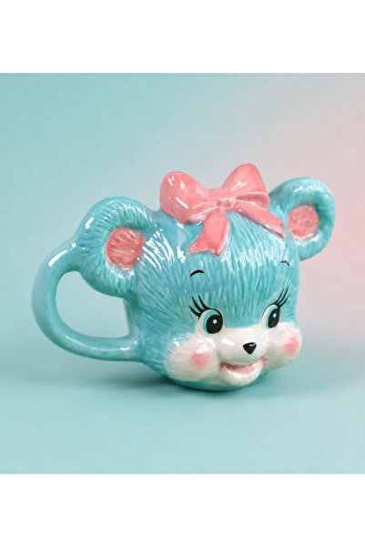 Gift Moda Ceramic Rabbit Mug Blue