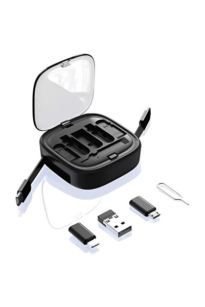 ELEPHANTBOAT ®   طقم كابل شحن USB-C قابل للسحب مع حافظة تخزين، شحن سريع بقوة ...