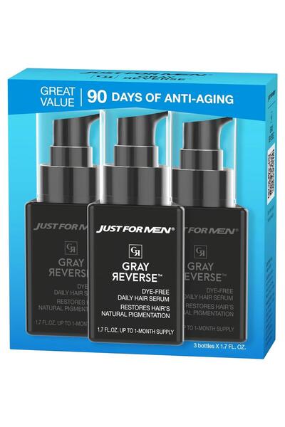 Just For Men Gray Reverse Gray Reducing Daily Hair Serum 3X50Ml