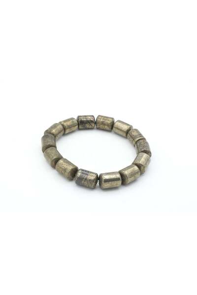 Murty99 Genuine Natural Capsule Model Pyrite Stone Bracelet