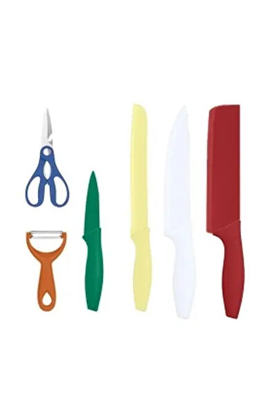 Carrefour Home Set de ustensile de tăiat, 6 piese, Multicolor