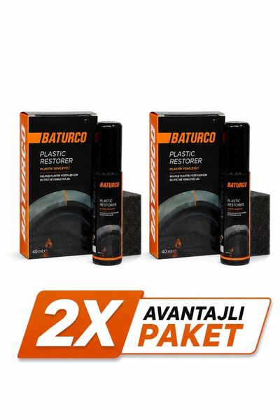 BATURCO 2'li paket - Plastik Yenileyici Ve Onarıcı Seramik Kaplama 2x40ml
