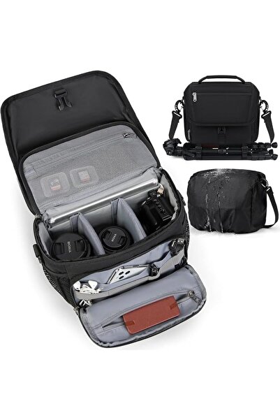 AZONEE حقيبة كاميرا احترافية للكاميرات DSLR/SLR/العديمة عن بعد - حقيبة صغيرة ...