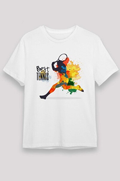 Darkhane Tennis White Unisex T-Shirt T-Shirt
