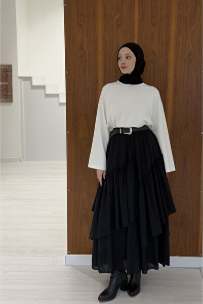 fayaboutique.com Siyah Ajouter Vual Keten Etek