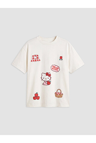 LC Waikiki Two Mt Shop Quality Lcw Kids White Hello Kitty Printed Girls' T-Shirt