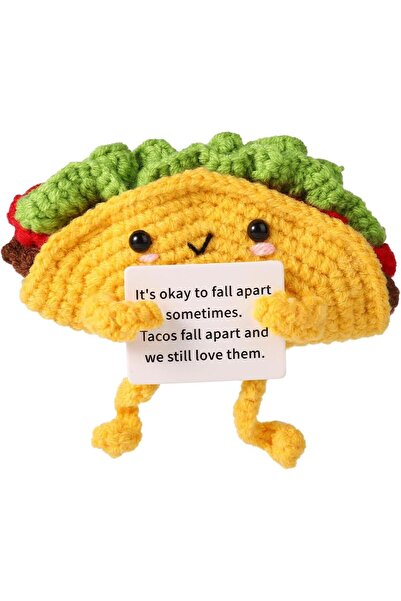 Arabest Encouragement Knitted Potato Wool Doll, Motivational Handmade Toy, Pr...