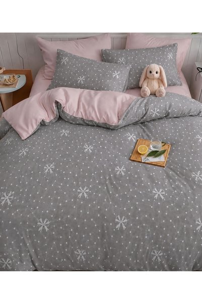 Sheri Home Tekstil Yeni Lastikli Çarşaflı Bahar Çift Kişilik Nevresim Takımı ...