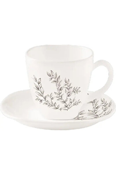 Anais Set de cafea, 6 piese, 190 ml, Alb cu decor