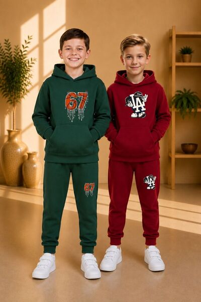 cm buseyiz Busekids Unisex Children's Printed 2-Piece Tracksuit Set Multi-Col...