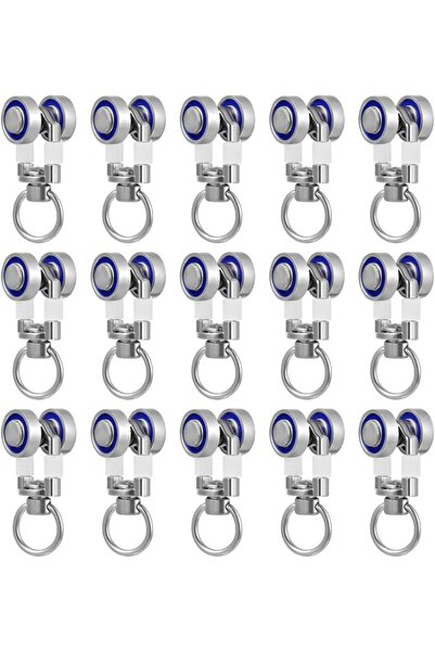 Generic 15pcs Metal Curtain Track Rollers with Smooth Bearings Window Curtain...