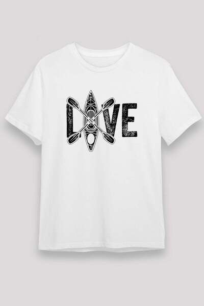 Darkhane Paddle Printed Unisex White T-Shirt - Tshirt
