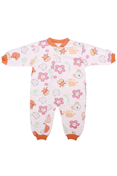 bebegen Girl's Orange Floral Animal Patterned Sleeping Bag