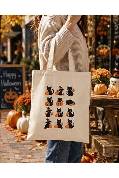 Tomris Hatun Halloween, Halloween Themed, Raw Cloth Bag, Sublimation Printing...