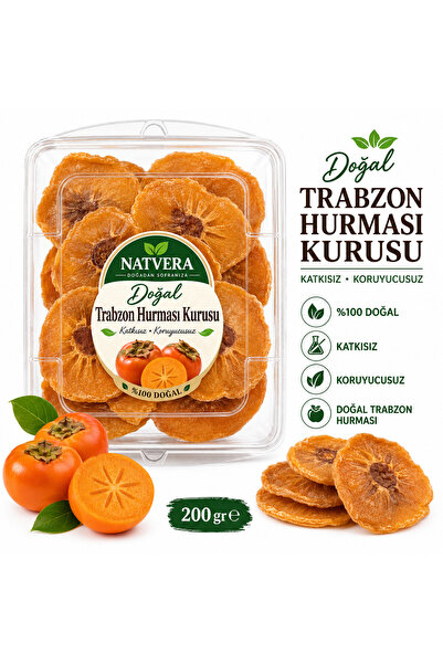 Genel Markalar Natvera Doğal Trabzon Hurması Kurusu 200 Gr – Katkısız, Koruyu...