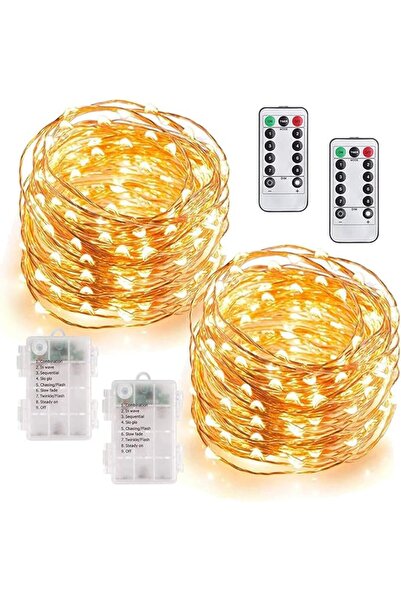 NECOMIC Necomi Fairy Lights with Remote Control [Set of 2],20M 200 LED Batter...