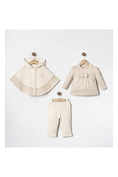 DIDuStore Mymi̇o Girls 6-24 Months Cape 3-Piece Set
