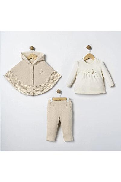 DIDuStore Mymi̇o Girls 6-24 Months Cape 3-Piece Set