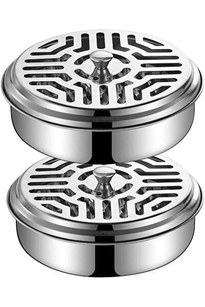 Arabest 2pcs Portable Mosquito Coil Holder, Mosquito Incense Box Sandalwood H...