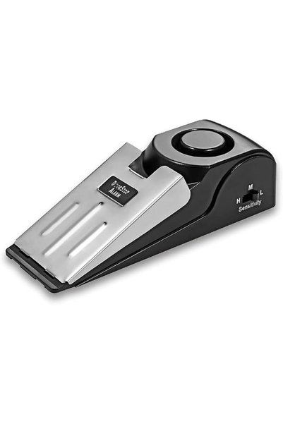 Mengshen Mini Wireless Vibration Triggered Wedge Shaped Door Stopper Alert Ho...