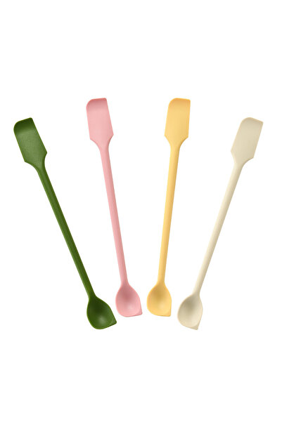 Morvena Picks Set spatulă și lingură din silicon, spatulă de bucătărie cu dou...