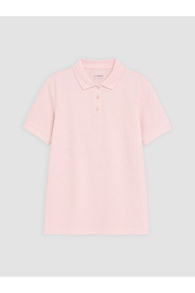 LC Waikiki Alita City with a Difference of Color, Lcw Kids Pink Pique Plain S...