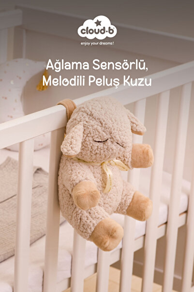 Cloud-B Melodili Peluş Kuzu Uyku Arkadaşı 21x19x24 cm