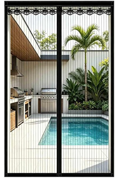 MarlaMall Magnetic Fly Screen Door, No Drilling Insect Protection Curtain wit...