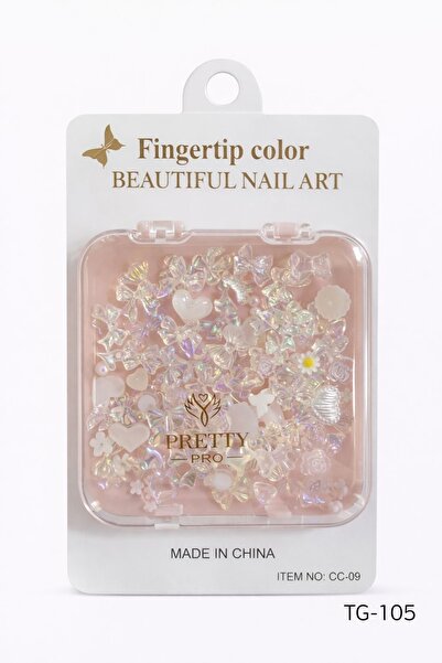 Gold Beauty 3D Fosforlu Kelebek Charm Tırnak Süsü - Protez tırnak Nail Art Sü...