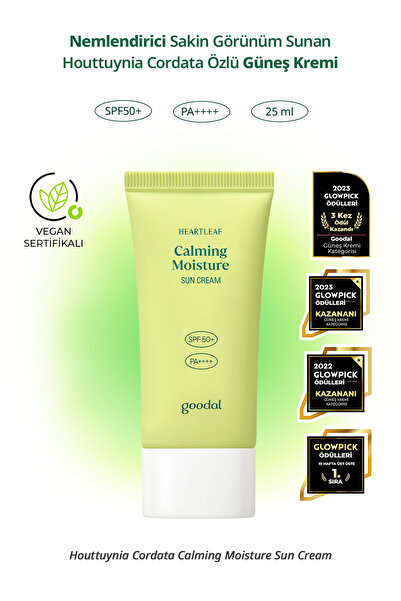 Goodal Sakin Görünüm Sunan Güneş Kremi Houttuynia Cordata Calming Moisture Su...