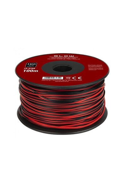 Blow Cablu de boxe, Blow, 2 mm x 0.22 mm x 100 m, Roșu/Negru