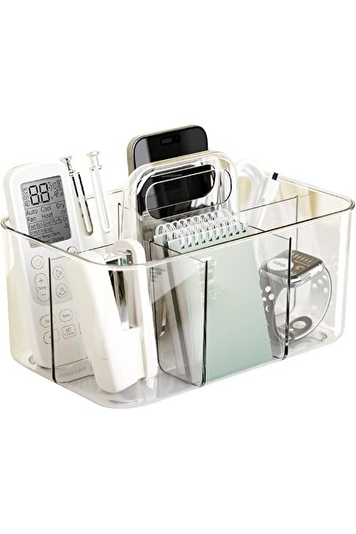 SYOSI Shower Caddy with Handle, Clear Thickened Portable Storage Organizer fo...