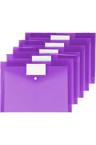 Generic مجلدات ملفات بنفسجية، مجلدات وثائق شفافة بحجم US Letter وA4 مع جيب لل...