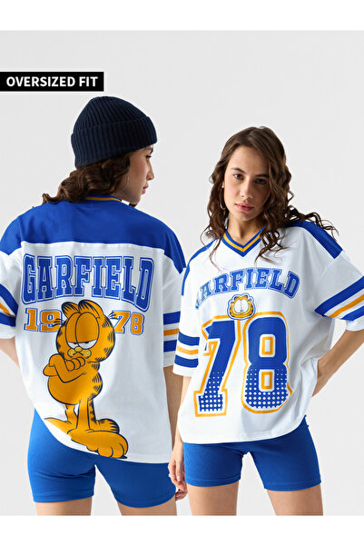 The Souled Store By Styli Garfield 78 Varsity Oversized T-Shirt