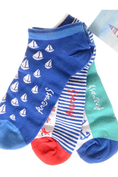 Biggdesign Pack of 3 - Anchor Pattern Socks