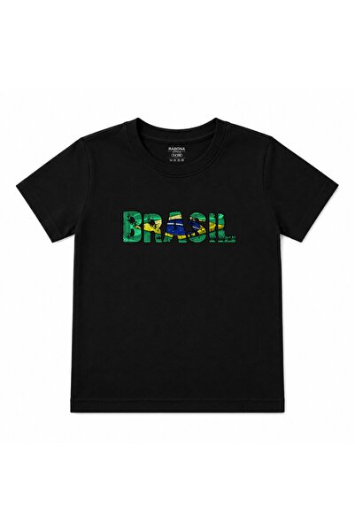 Rabona Fashion Samba Spirit Vintage Brazil Printed Kids T-Shirt