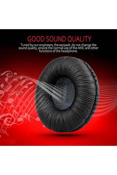 JZF Set 2 bureti pentru casti Rapoo H8060 / H8020 / H6080 / H6060 / H3080 / H3050 / H3000, On-Ear, Negru, Piele ecologica creponata