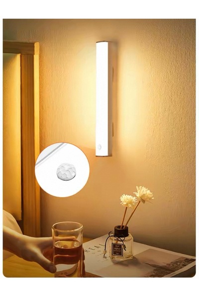 erşahaydınlatma 30 CM 3 Renk Hareket Sensörlü Şarlı Led Aydınlatma