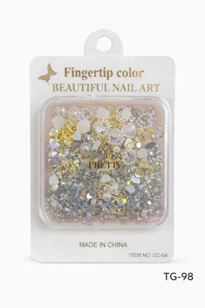 Gold Beauty 3D Fosforlu Kelebek Charm Tırnak Süsü - Protez tırnak Nail Art Sü...