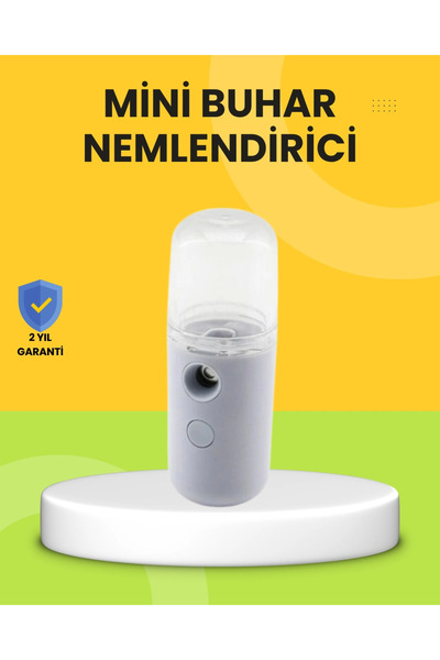 ARNEER Mey İthalat® Kablosuz Şarjlı Buharlı Nemlendirici – Enerji Tasarruflu Taşınabilir Cilt Bakım Cihazı